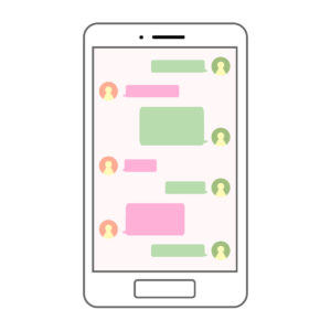 スマホのチャット画面