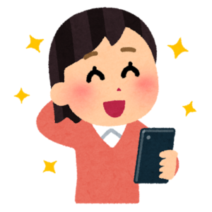 吟味している女性