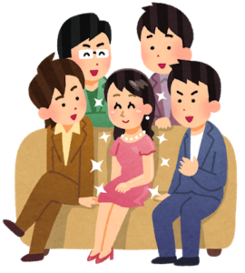モテモテ女性