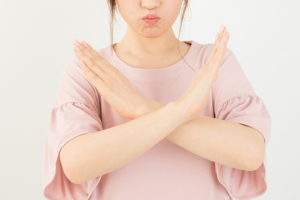 ボディタッチはダメ