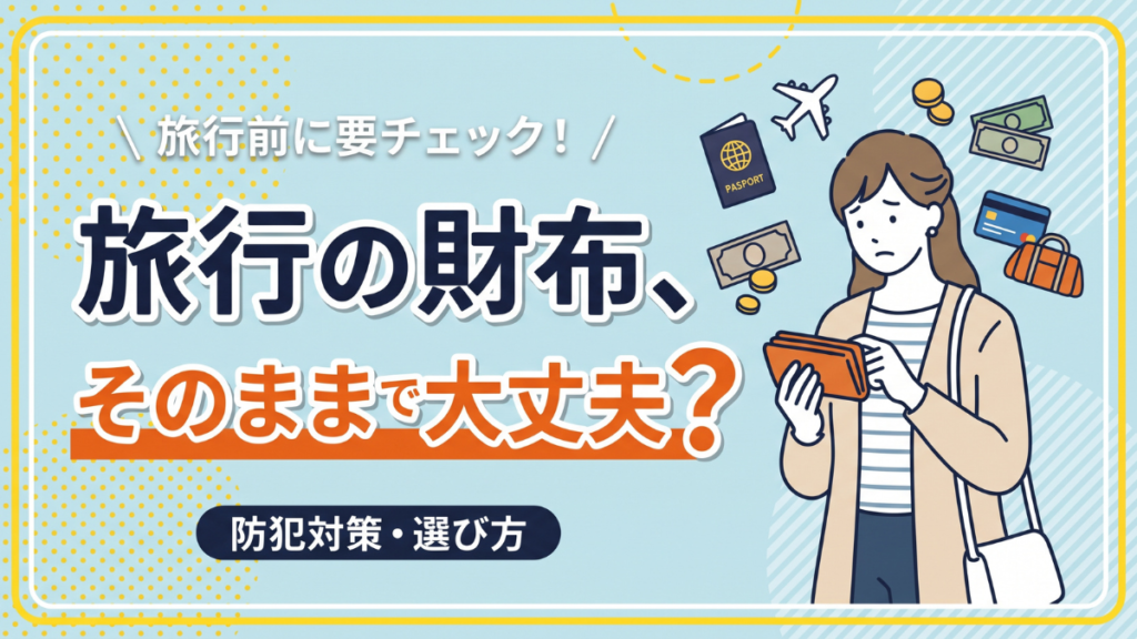 旅行の財布、そのままで大丈夫？