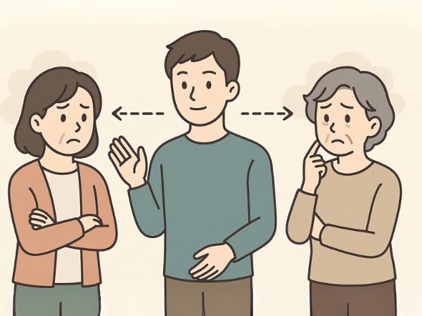 婿さんから実家に伝えてもらう